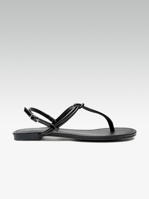 

Steve Madden Women Black Solid T-Strap Flats