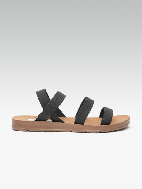 

Steve Madden Women Black Solid Open Toe Flats