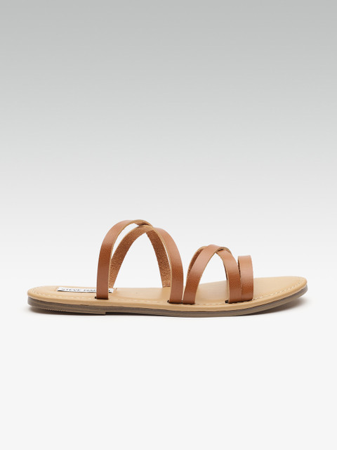

Steve Madden Women Brown Solid Open Toe Flats