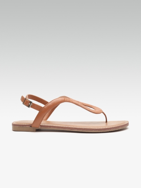 

Steve Madden Women Brown Solid Open Toe Flats