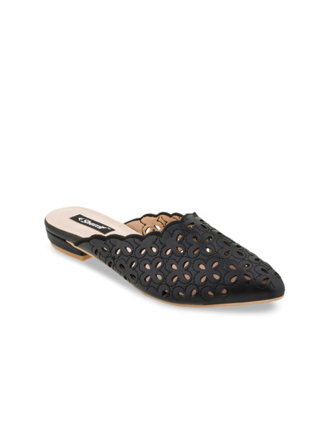

Sherrif Shoes Women Black Woven Design Flats