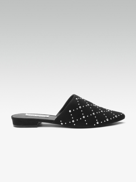 

Steve Madden Women Black Embellished Mules