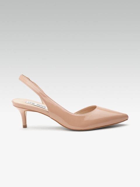 

Steve Madden Women Peach-Coloured Solid Pumps