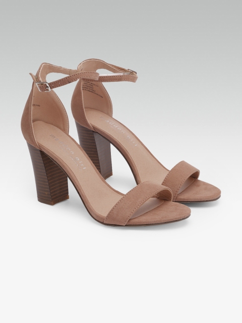 

Steve Madden Women Pink Solid Suede Sandals