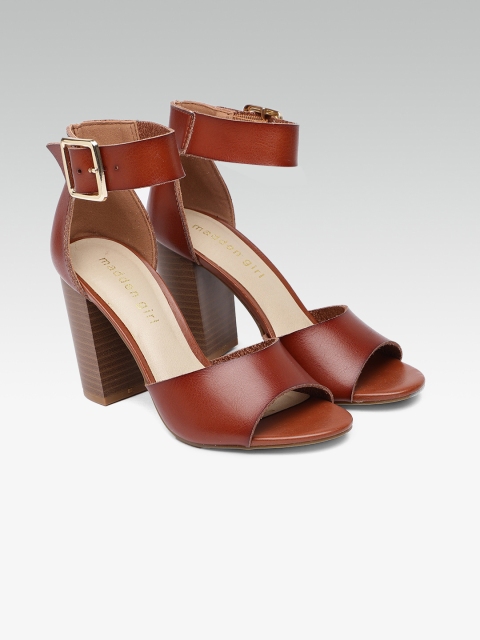 

Steve Madden Women Brown Solid Block Heels