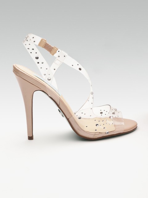 

Steve Madden By Betsey Johnson Women Transparent Embellished Heels
