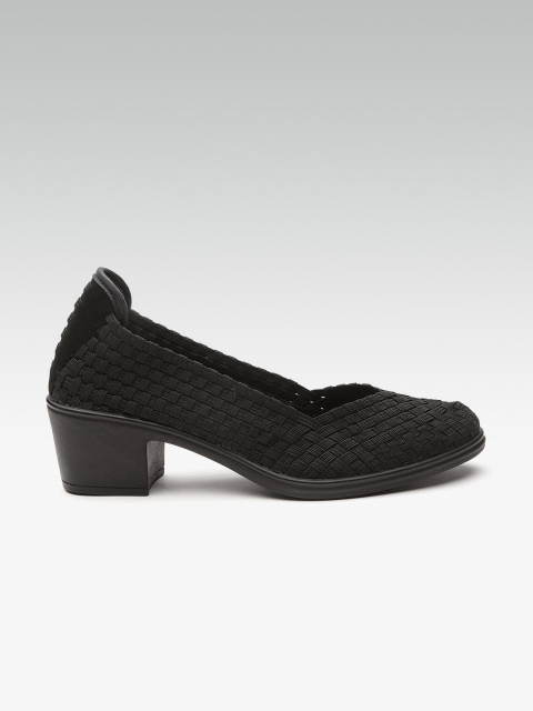 

Steve Madden Women Black Woven Design Pumps