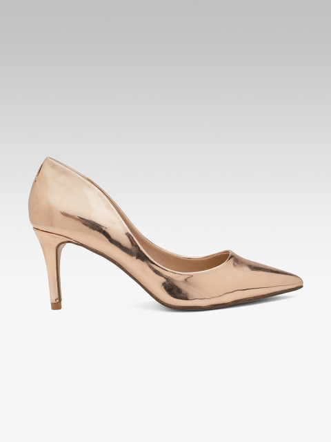 

Steve Madden Women Rose Gold-Toned Solid Pumps