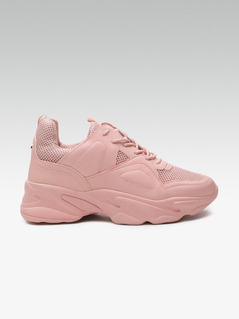 

Steve Madden Women Pink Solid Sneakers
