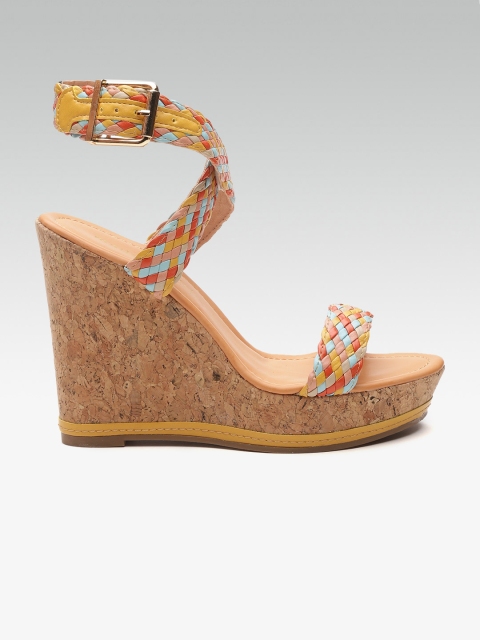 

Steve Madden Women Multicoloured Braided Wedges, Multi
