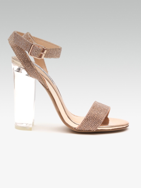 

Steve Madden Women Rose Gold-Toned Embellished Heels