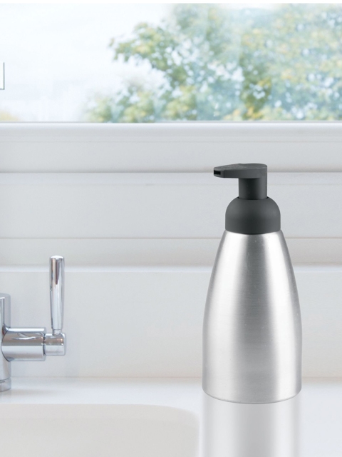 

INTERDESIGN Charcoal & Silver Aluminum Soap Dispenser