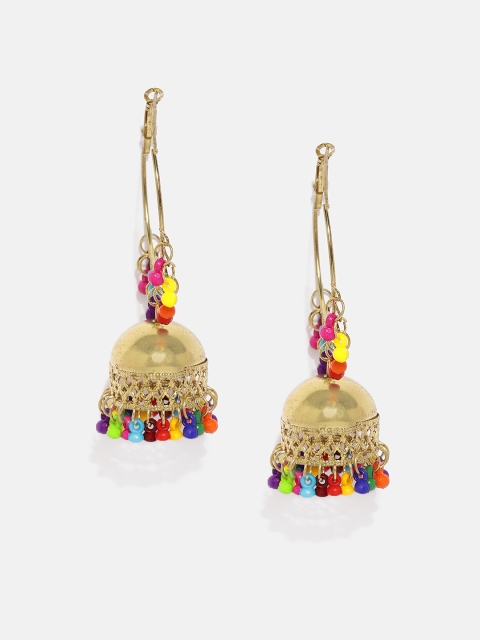 

Anouk Gold-Toned Dome Shaped Hoop Earrings