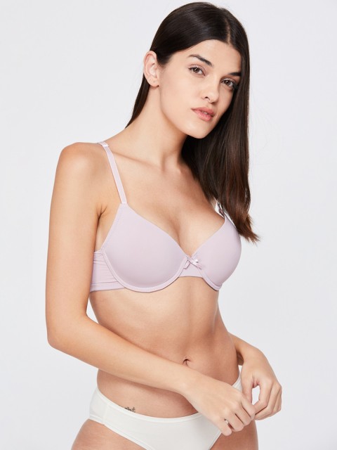 

Ginger by Lifestyle Lavender Solid Non-Wired Non Padded Plunge Bra 8903732387222