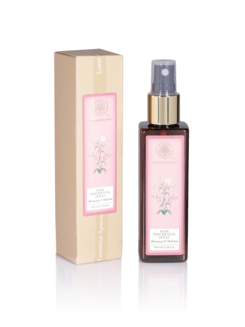

Forest Essentials Sustainable Unisex Hair Thickening Spray - Bhringraj Shikakai 100 ml, Brown