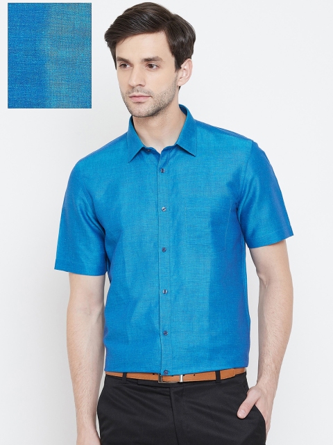 

Blackberrys Men Blue Slim Fit Solid Casual Shirt