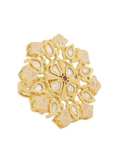 

Studio Voylla Gold-Plated Cocktail Ring