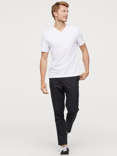 

H&M Men White Regular fit 3-pack Sustainable T-shirts