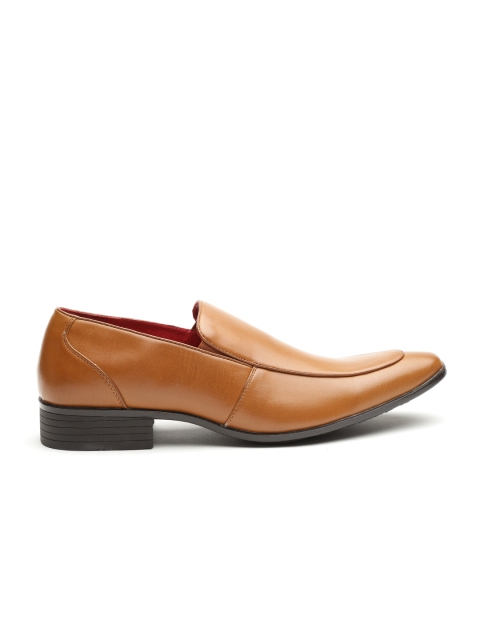 

Carlton London Men Tan Brown Solid Formal Slip-Ons