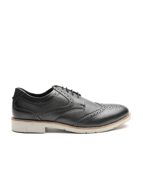 

Carlton London Men Black Semiformal Brogues