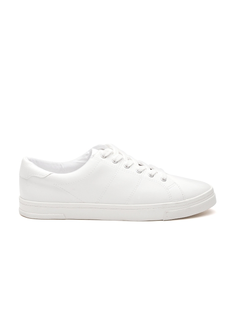 

MANGO Women White Solid Sneakers