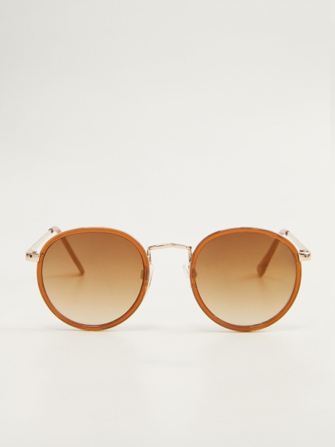 

MANGO Women Brown Round Sunglasses 53000673