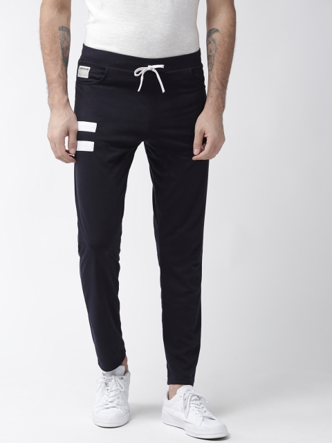 

Hubberholme Navy Solid Slim Fit Track Pants, Navy blue