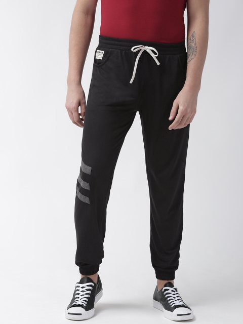 

Hubberholme Black Solid Slim Fit Joggers
