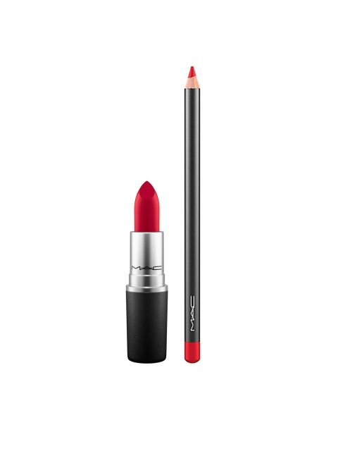 

M.A.C Women RUBY WOO Set of Lipstick & Lipliner, Red