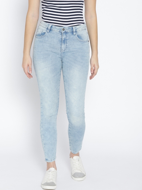 

DressBerry Women Blue Skinny Fit Mid-Rise Clean Look Stretchable Jeans