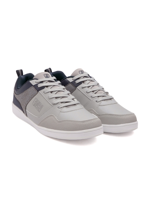 

NBA Men Grey & Navy Patterned Sneakers