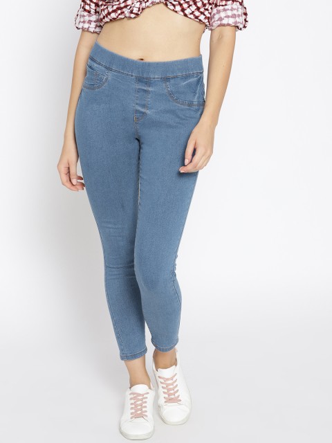 

Roadster Women Blue Solid Super Skinny Fit Stretchable Jeggings