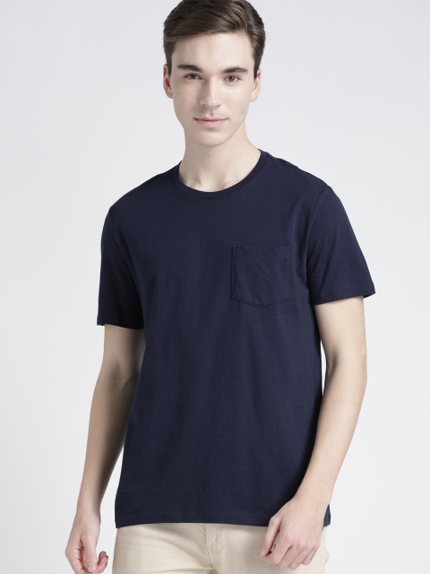 

GAP Men's Vintage Wash Pocket T-Shirt, Navy blue