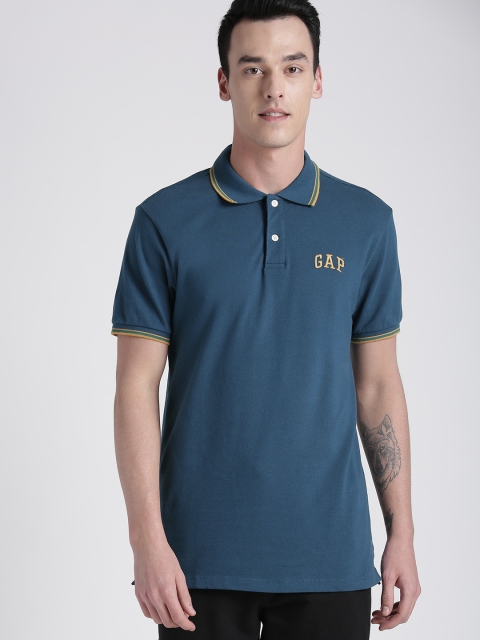 

GAP Men's All Day Pique Polo Shirt, Teal