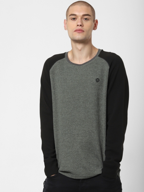 

Jack & Jones Men Olive Green Solid Round Neck T-shirt