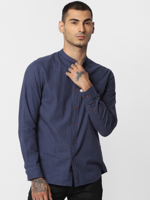 

Jack & Jones Men Blue Slim Fit Solid Casual Shirt