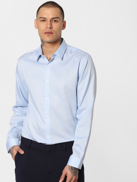 

Jack & Jones Men Blue Slim Fit Solid Formal Shirt