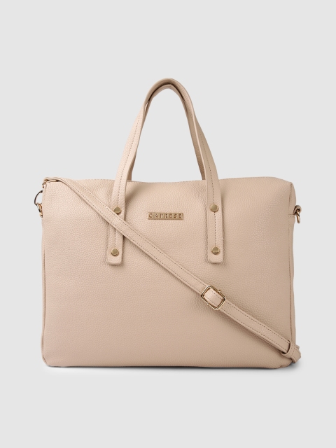 

Caprese Beige Solid Handheld Bag