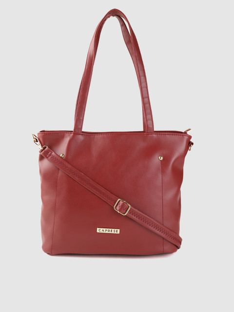 

Caprese Maroon Solid Shoulder Bag