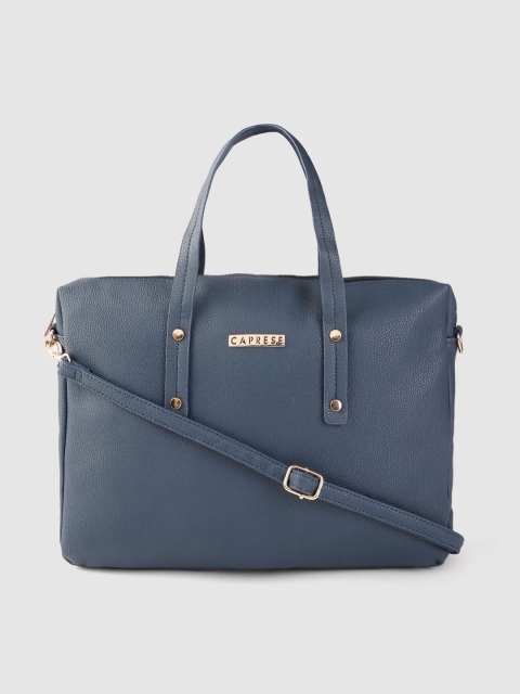 

Caprese Women Navy Blue Solid Laptop Bag