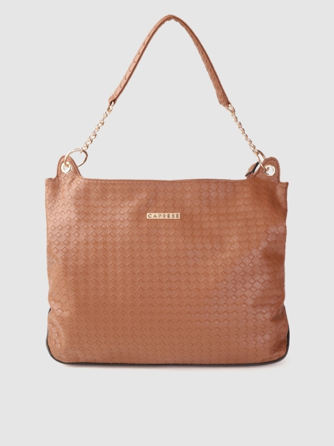 

Caprese Brown Basket Weave Texture Shoulder Bag