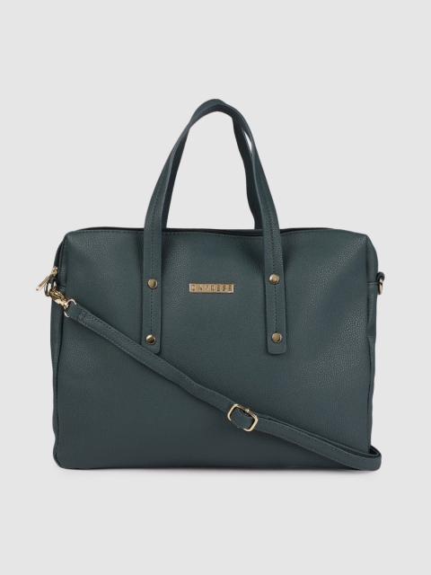

Caprese Women Green Solid Handheld Bag