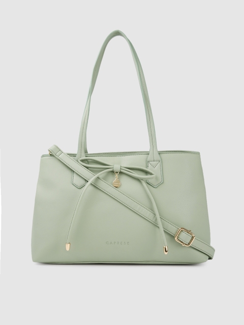 

Caprese Green Solid Shoulder Bag