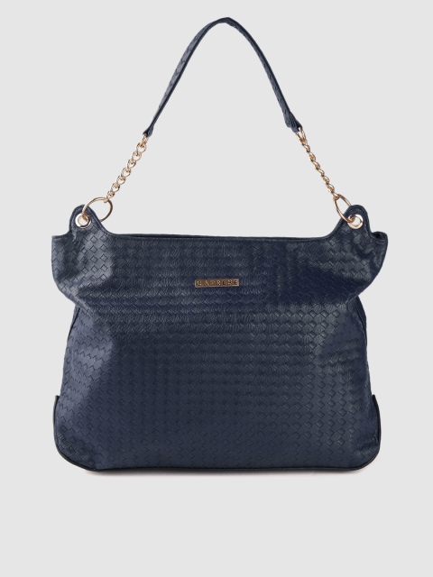

Caprese Navy Textured Shoulder Bag, Navy blue