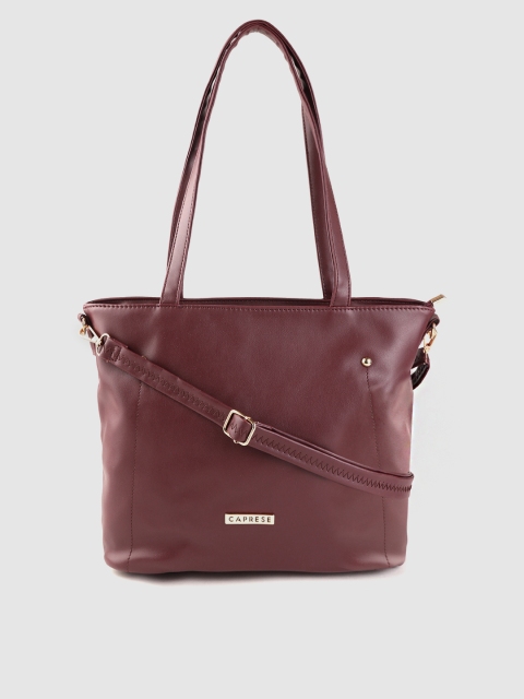 

Caprese Burgundy Solid Shoulder Bag