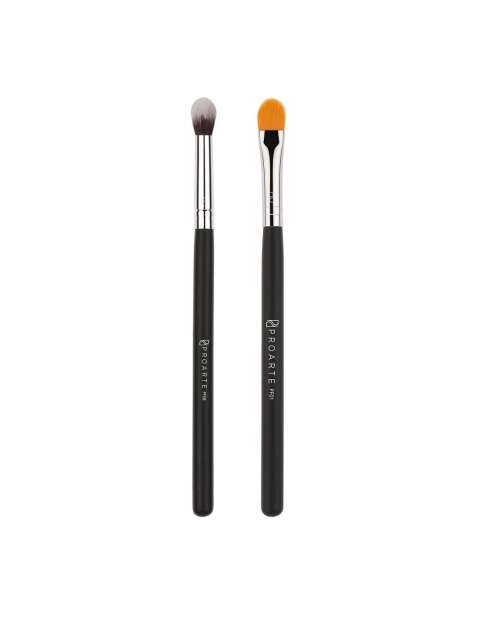 

Proarte Women Thin Tapered Flat Brush PF01 & Concealer Buffer Brush PF08, Black
