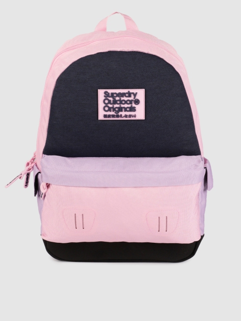 

Superdry Women Pink & Lavender Colourblocked Backpack
