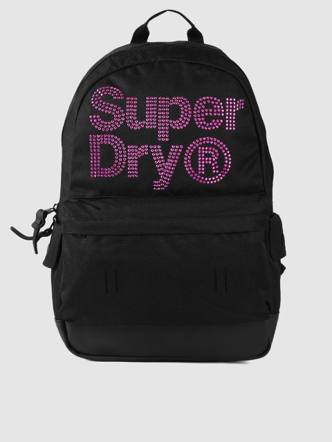 

Superdry Women Black Embellished Backpack