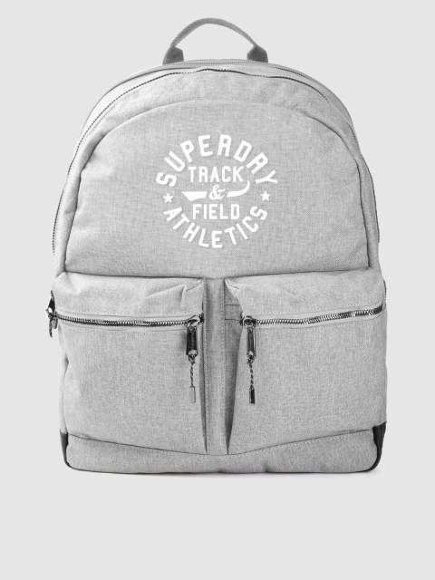

Superdry Women Grey Solid Backpack with Embroidered Detail