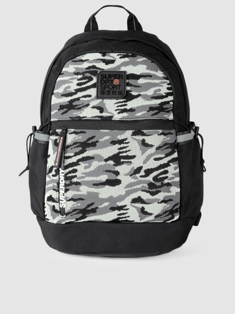 

Superdry Men Black Camouflage Sports Backpack